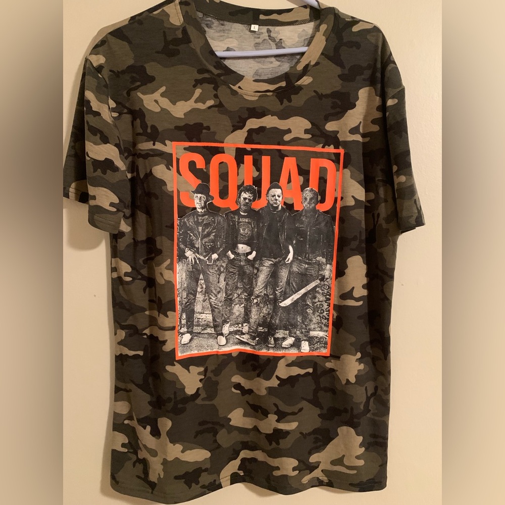 Camo horror squad T-shirt
